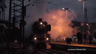 SchnellzugDampflok 01 150 auf Sonderfahrt zwischen Düsseldorf amp Wuppertal 01112018 [upl. by Octavia]