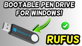 RUFUS Bootable USB Windows 10 [upl. by Traver320]