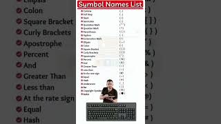 Name of symbols list📖 computermcq symbols mcq [upl. by Haseefan4]