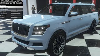 GTA 5  DLC Vehicle Customization  Dundreary Landstalker XL Lincoln Navigator and Review [upl. by Alwyn929]