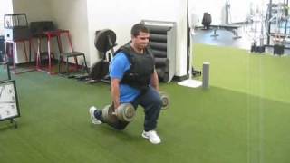 Walking Lunges with 300 lbs [upl. by Aleahpar]