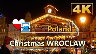 Wroclaw  Christmas Markets Poland ► Travel Video 4K ► Travel in Poland TouchChristmas [upl. by Eceinhoj]