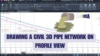 8 Drawing Pipe Networks on Profiles is EASY in AutoCAD [upl. by Jehias]