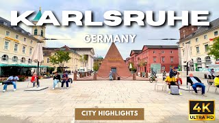 Discover Karlsruhe in 4K Ultra HD  Walking Tour of Iconic Landmarks [upl. by Nahtnahoj]