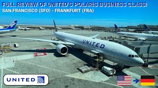 REVIEW  United Airlines  San Francisco SFO  Frankfurt FRA  Boeing 777300ER  Business Class [upl. by Anurb461]