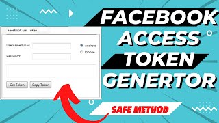 Facebook access token generator  get full Facebook access token 2022 l safe method [upl. by Gable]