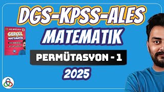 Permütasyon  1 Video  YKSDGSKPSSALES Matematik  2025 [upl. by Roselyn]