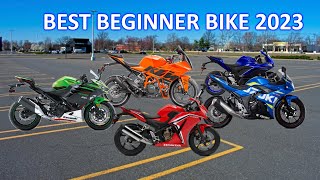 The Absolute BEST Beginner Sport Bike for 2023 Buyers Guide [upl. by Atihcnoc]