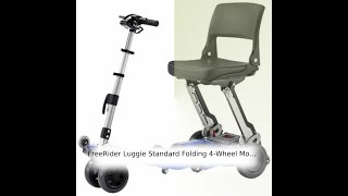 FreeRider Luggie Standard Folding 4Wheel Mobility Scooter [upl. by Eniamret]