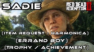 Red Dead Redemption 2 RDR2 I Missable  Sadie Item Request Harmonica Errand Boy [upl. by Htabazile]