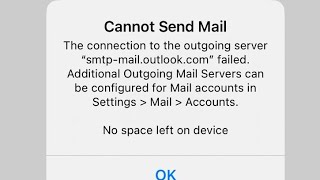 Cannot Send Mail No Space Left on Device error on iPhone and iPad after iOS 18 [upl. by Eiliab444]