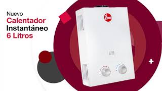 Rheem  Nuevo Calentador de Agua Instantáneo a gas 6 ltrs [upl. by Nove]