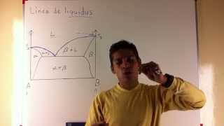 Diagrama de Fases 3  Linea de Liquidus Linea de Solidus y Linea de Solvus [upl. by Gawain]