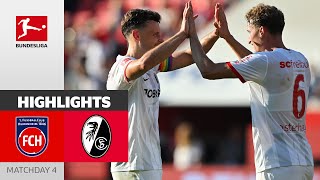 Freiburg Secure Crucial Win  1 FC Heidenheim 1846  SC Freiburg 03  Highlights  Matchday 4 [upl. by Leeanne]