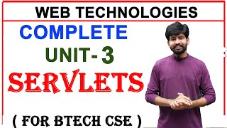 complete unit 3 servlets in web technologies  servlets  web technologies  ns lectures [upl. by Siul]