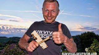 Survival Weltrekord Feuerbohren world record bow drill 507 sec [upl. by Horst]