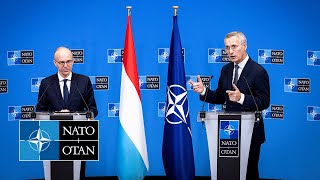 NATO Secretary General with the Prime Minister of Luxembourg 🇱🇺 Luc Frieden 07 DEC 2023 [upl. by Jo-Ann]