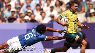 Samoa v Australia  Paris Olympics 2024 Mens Rugby Highlights  NBC Sports [upl. by Dimmick]