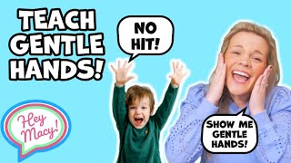 Toddler GENTLE Learning Video No Hitting Learn Emotions Feelings FROM A SPEECH THERAPIST [upl. by Sydel]