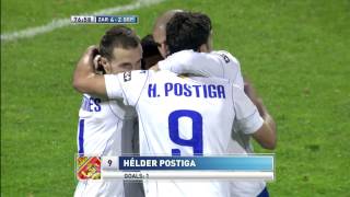 La Liga  Gol de Helder Postiga 42 en el Zaragoza  Deportivo de La Coruña  10112012  J11 [upl. by Notlef]