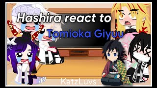 Hashira React to Tomioka Giyuu  Angst  Ships  KatzLuvs [upl. by Karlen]