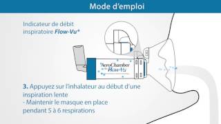 Mode d’emploi de la chambre AeroChamber Plus FlowVu avec le masque ComfortSeal [upl. by Sloane24]