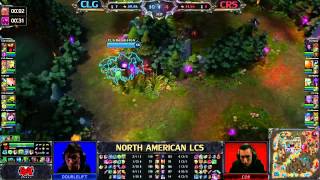 CLG vs CRS  LCS 2013 NA Spring W7D1 English [upl. by Kcir856]