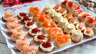 CANAPÉS RAPIDÍSIMOS para Navidad [upl. by Gerg459]