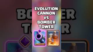 Evolution Cannon VS Bomber Tower 💣🤔 clashroyale shorts [upl. by Jahdol]