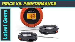 NutriChef Smart Wireless Grill Thermometer Best Budget Bluetooth Meat Thermometer [upl. by Yoral]