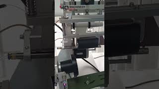 compact labeling machine for suqare flat round containersYQ sticker labeler labelapplicator [upl. by Aniras]