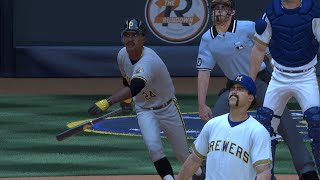 TheShow87 Pittsburgh Pirates 3330 at Milwaukee Brewers 3628 Bielecki 62 vs Knudson 43 [upl. by Adnar]