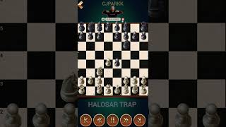 HALOSAR TRAP PART 1 chess chesstricks chesstactics chessmaster chessplayer nakamura magnus [upl. by Id]