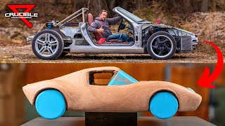 500 Junk Car to SUPERCAR BODY FABRICATION BEGINS  Project Jigsaw [upl. by Arbuckle]