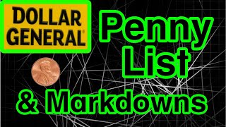 🪙⚠️Penny List amp Markdowns for Dollar General 3524 [upl. by Patin]