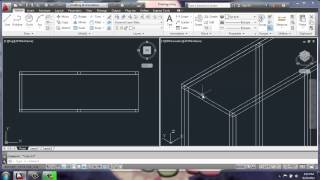 AutoCAD 2013  3D Modeling Basics  Adjustable Cabinet Part 1  Brooke Godfrey [upl. by Aliakim]