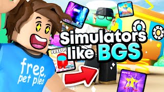 5 TOP SIMULATORS Like BubbleGum Simulator in Roblox [upl. by Anwahsed]