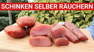 ♨️ GRILLBLITZ Schinken selber räuchern Fleisch kalt räuchern Lachsschinken Filet Anleitung [upl. by Angela815]