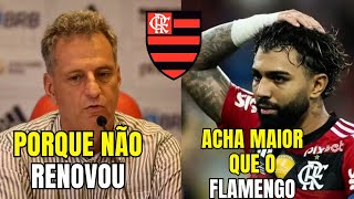 Presidente do Flamengo explicou por que não renovou com Gabigol [upl. by Ykcim]