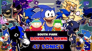 FNF  Doubling Down  47 Sonics South ParkSonic [upl. by Jodee706]