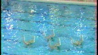 Championnats de France Senior 1995 de natation Synchronisee Equipe ASAPC [upl. by Skeie]