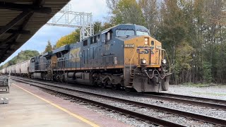 CSX 787 Passes By Through Selma Station NC [upl. by Mihcaoj]