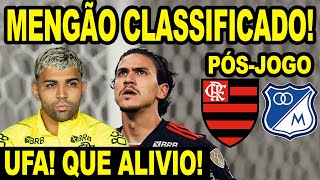 UFA QUE ALÍVIO MENGÃO CLASSIFICADO NA LIBERTA PÓSJOGO FLAMENGO 3 X 0 MILLONARIOS [upl. by Adnalu888]