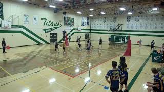 Senior High East Volleyball League Game Wainwright Bless Sac at Tofield Tuesday October 2224 [upl. by Lebam456]