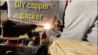 DIY copper backer for welding [upl. by Dnalyram777]