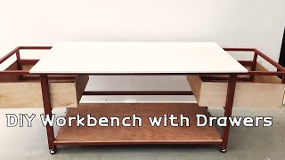 DIY Mobile Workbench with Drawers [upl. by Nikita]