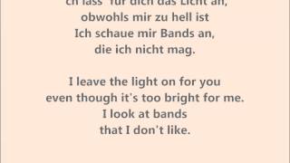 Ich lass für dich das Licht an — Revolverheld English amp German lyrics [upl. by Light281]