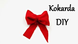 Kokarda Świąteczna  Jak zrobić   Tutorial [upl. by Daffy]