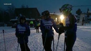 Piste Eclairée SainteCroix US nocturne 2014 36e Championnat de ski alpin [upl. by Martinez]