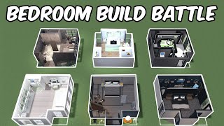 100k DREAM BEDROOM BUILD BATTLE in BLOXBURG [upl. by Oiciruam]